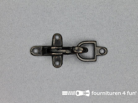 Koffer musketon 25mm zwart brons