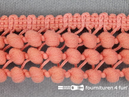 Mini bolletjesband 24mm donker barbie roze