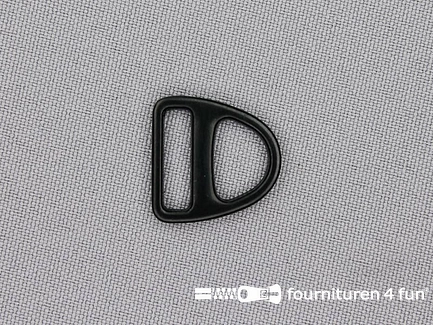 Harnas triangel - driehoek D-ring 16mm zwart