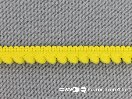 Bolletjesband - 10mm - fel geel