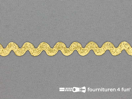 COUPON 4,6 meter Zigzag band 10mm goud
