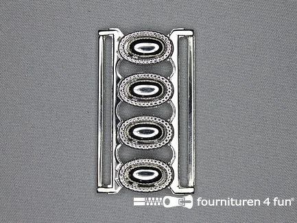 Inhaakgesp 60mm zilver