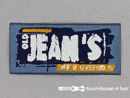 Applicatie 65x30mm 'Old Jean's'