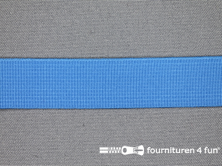 Rol 25 meter gekleurd soepel elastiek 20mm licht - aqua blauw
