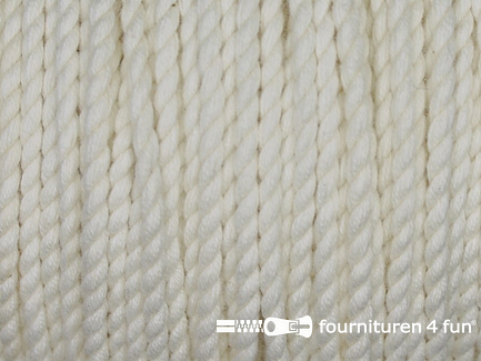 Katoen polyester koord 2,5mm ecru