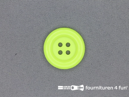 Clownsknoop 28mm neon geel