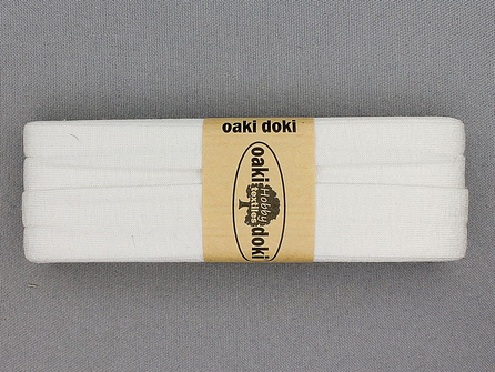 Oaki Doki Tricot biaisband - 20mm x 3 meter - ecru (320)