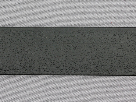 TPU band met leer reliëf - zwart - 30mm