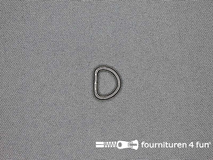 D-ring - heavy duty / extra sterk - 12mm - vernikkeld