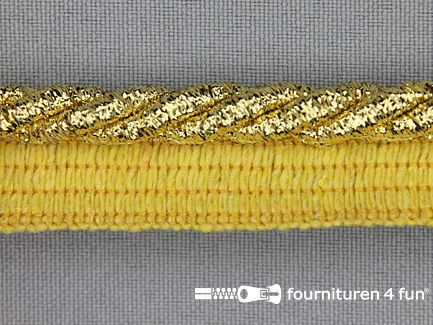 Gedraaid paspelband 18mm goud