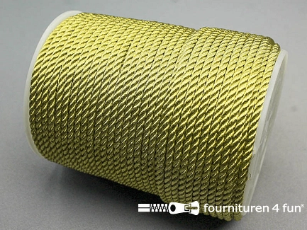 RESTANT Rol 50 meter metallic koord 3mm goud