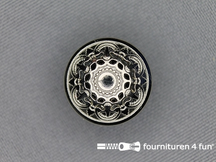 Chroom knoop 18mm antique