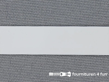 Baleinenband 20mm metaal wit