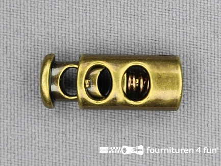 Koordstopper - 23mm - cilinder - brons