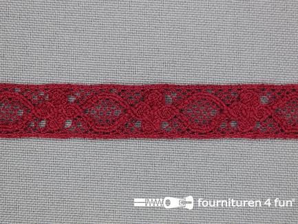 Ibiza broderie 13mm bordeaux rood