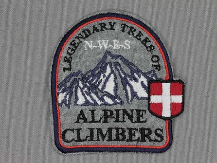 Landhuis applicatie 70x65mm Alpine Climbers
