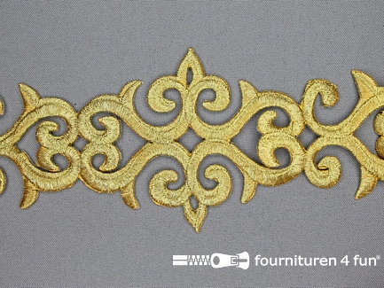 Barok applicatie 80mm goud - per meter 