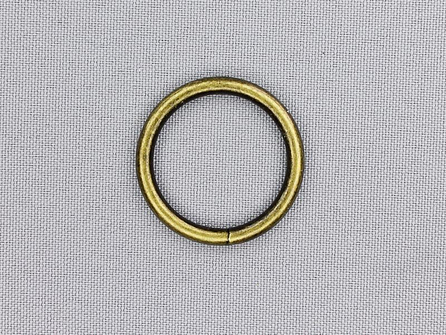 Stalen ring 25mm brons