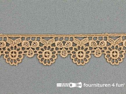 Nylon broderie 25mm beige