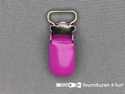 Bretelclips 10mm fuchsia - cyclaam