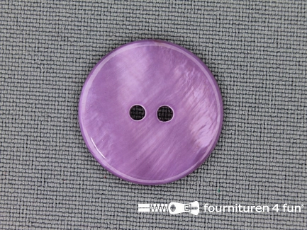 Parelmoer knoop 20mm lila