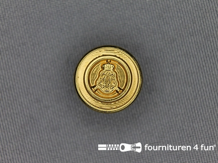 Gouden knoop 15mm wapen