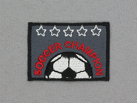 Applicatie 42x30mm Soccer Champion