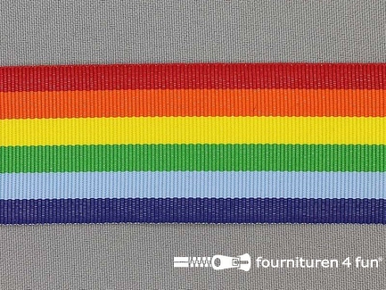 Deco lint - 30mm - regenboog kleuren