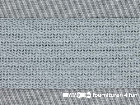 Katoen-look tassenband 50mm grijs
