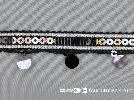 Kaart 20 meter party band 24mm zwart