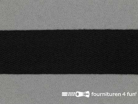 Luxe keperband 28mm zwart