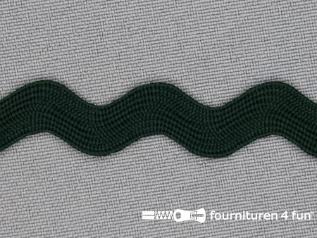 Zigzag band 15mm flessen groen