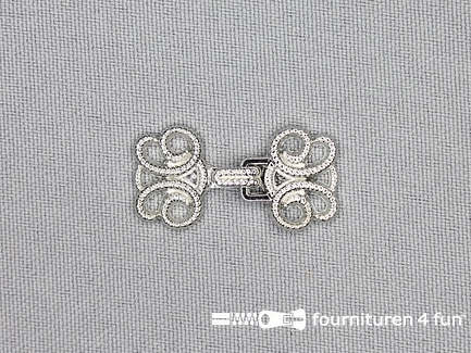 Siersluiting 15x30mm zilver