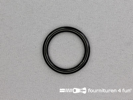 Stalen ring - 25mm - zwart