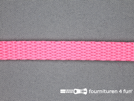 Halsband uni colour 10mm fel roze