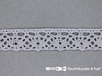 COUPON 8,65 meter Ibiza broderie 15mm grijs