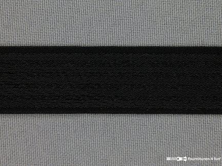 Schouderband elastiek 19mm zwart