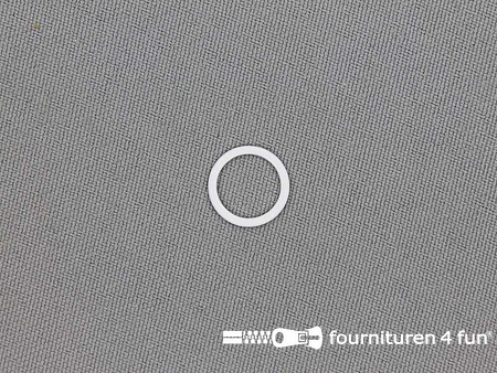 10 Stuks metalen ring - 10mm - wit