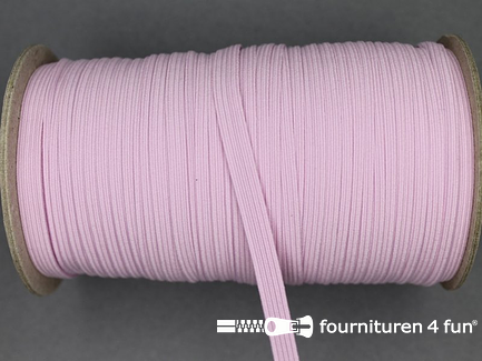 Rol 50 meter gekleurd elastiek - 6mm - roze