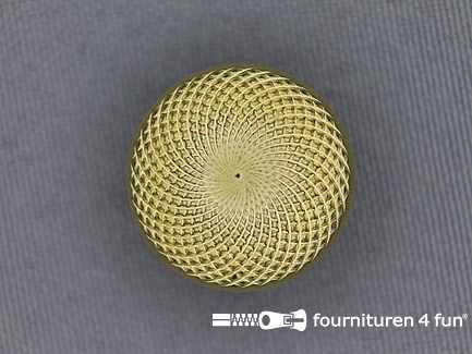 Gouden knoop 20mm spiraal