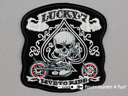 Applicatie 106x112mm Lucky 7 - Live to Ride