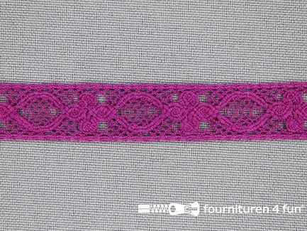 COUPON 7 meter Ibiza broderie 13mm cyclaam