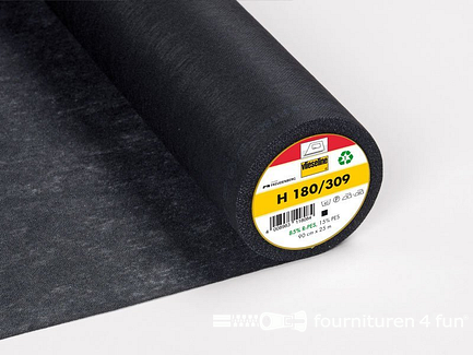 Rol 25 meter x 90cm Vlieseline® Softline H180 zwart 