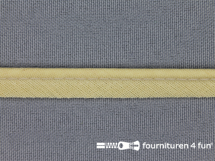 COUPON 24,6 meter (4 stukken, 12 + 9 + 2,6 + 1 meter) Katoenen paspelband 10mm beige