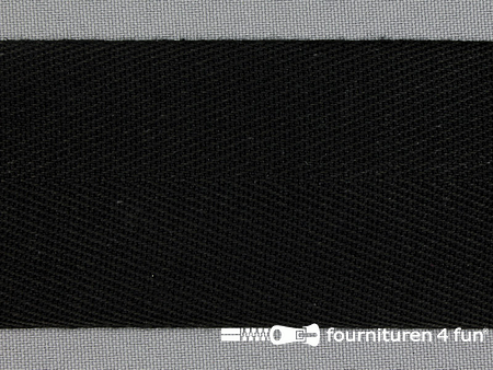 Luxe keperband 50mm zwart