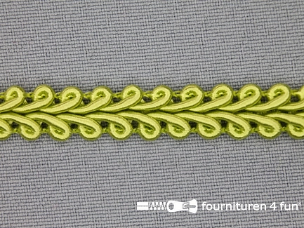 Rol 25 meter viscose galon 9mm lime groen