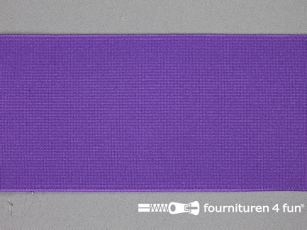 Gekleurd soepel elastiek - 80mm - paars