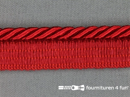 Rol 20 meter gedraaid paspelband 18mm rood