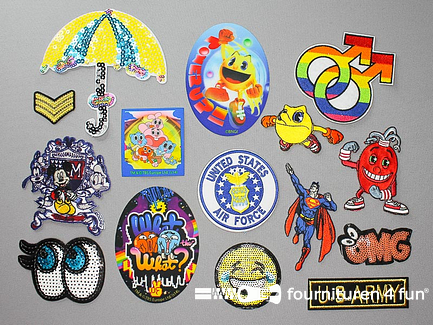 Collectie strijkapplicaties - 15 delige set - opstrijkbare patches