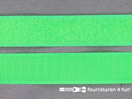 Klittenband 20mm neon groen